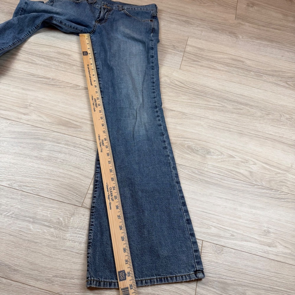 Vintage 90s Lucky Brand By Gene Montesano Sweet N Low Flare Jeans Womens 28 - Picture 6 of 11
